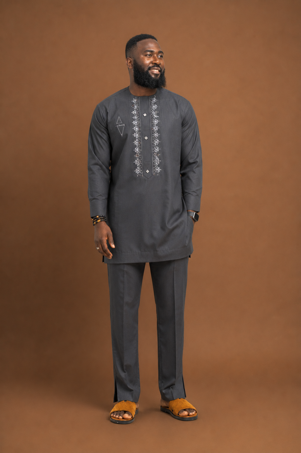Senator wears grey