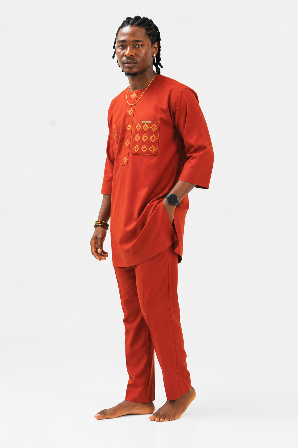 nigerian kaftan two piece menswear