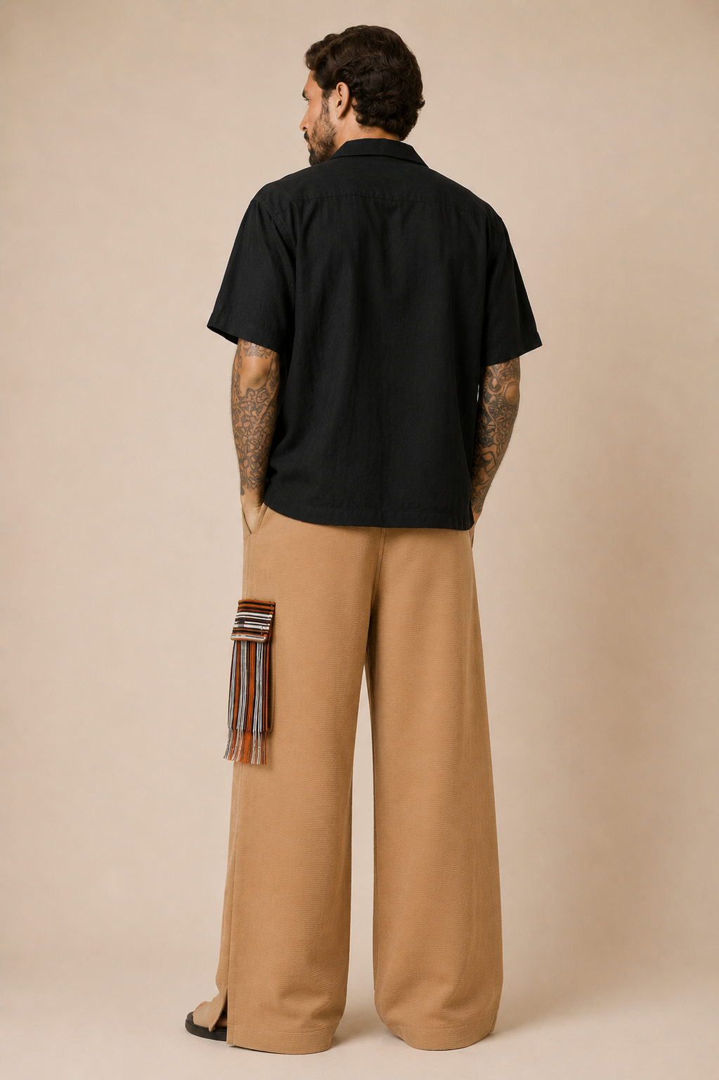 Aso oke patched cargo