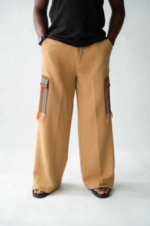 Front view wide leg pant