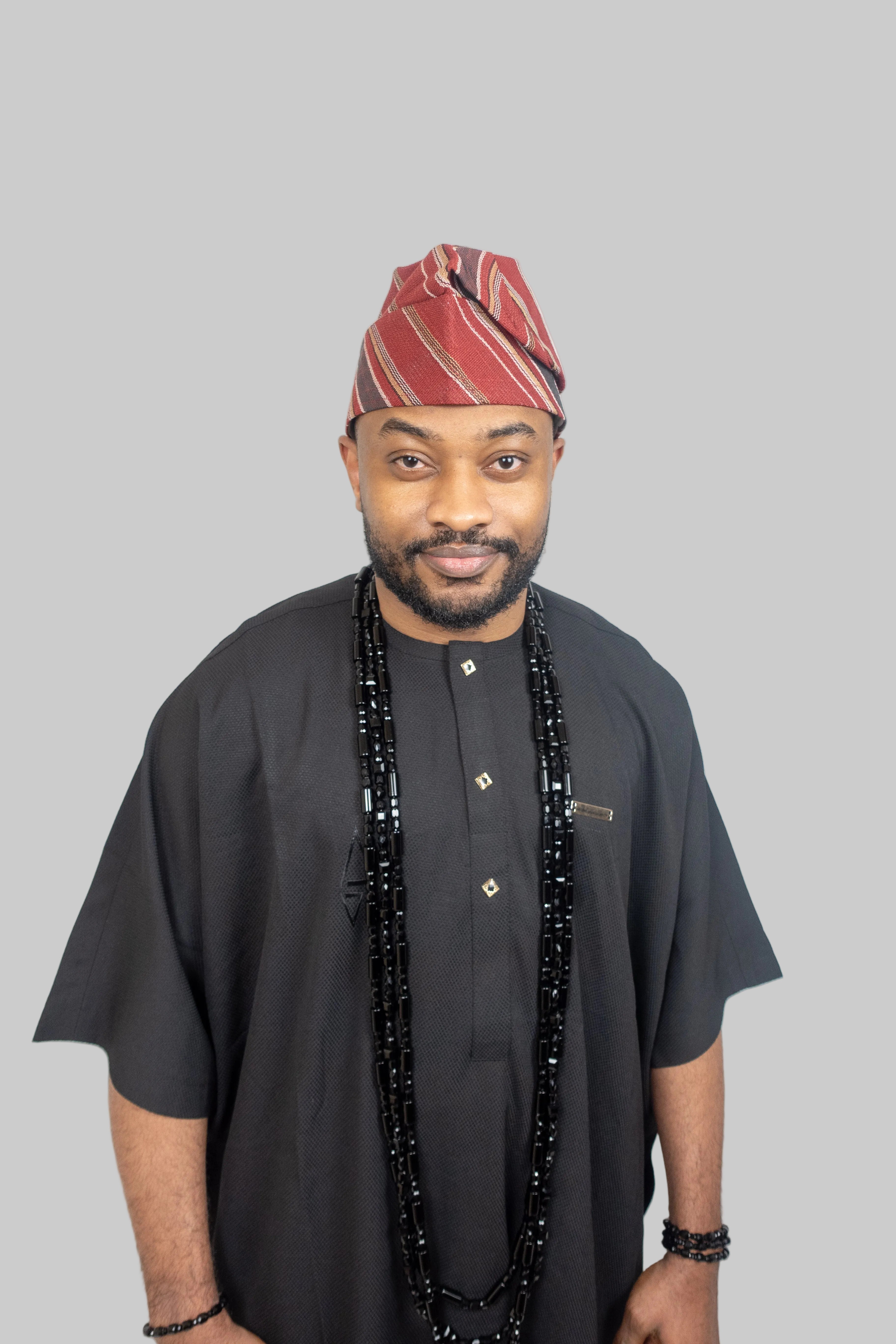 Luxury Two-Piece Long length Danshiki for Men - Black