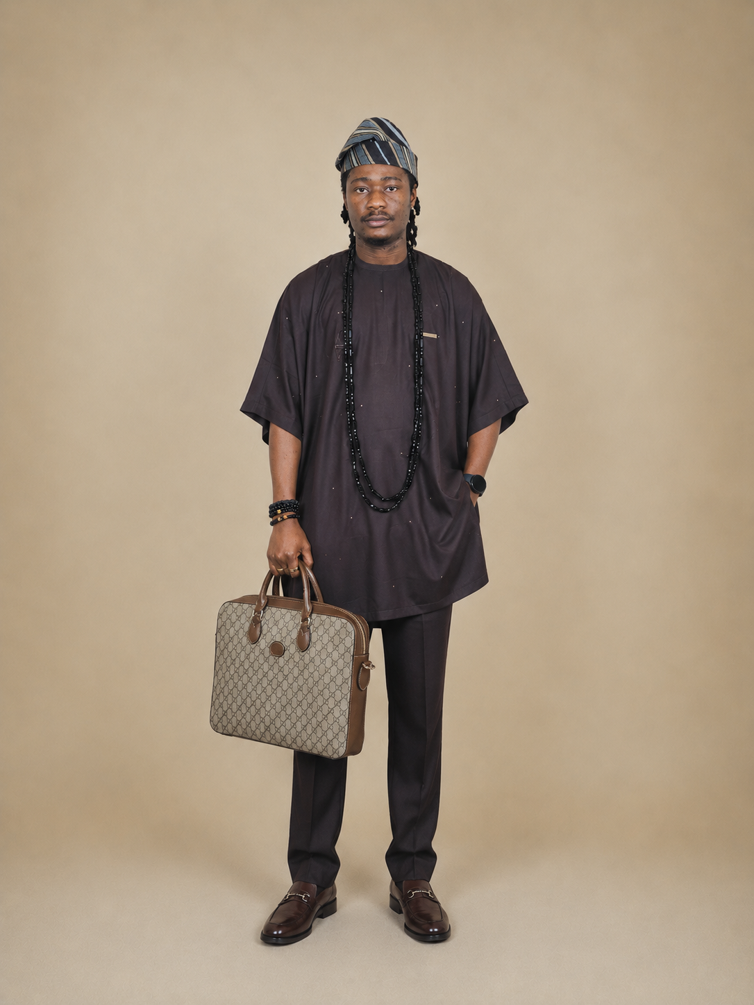 Premium danshiki set with tailored trousers