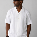 Textured Resort Shirt - White