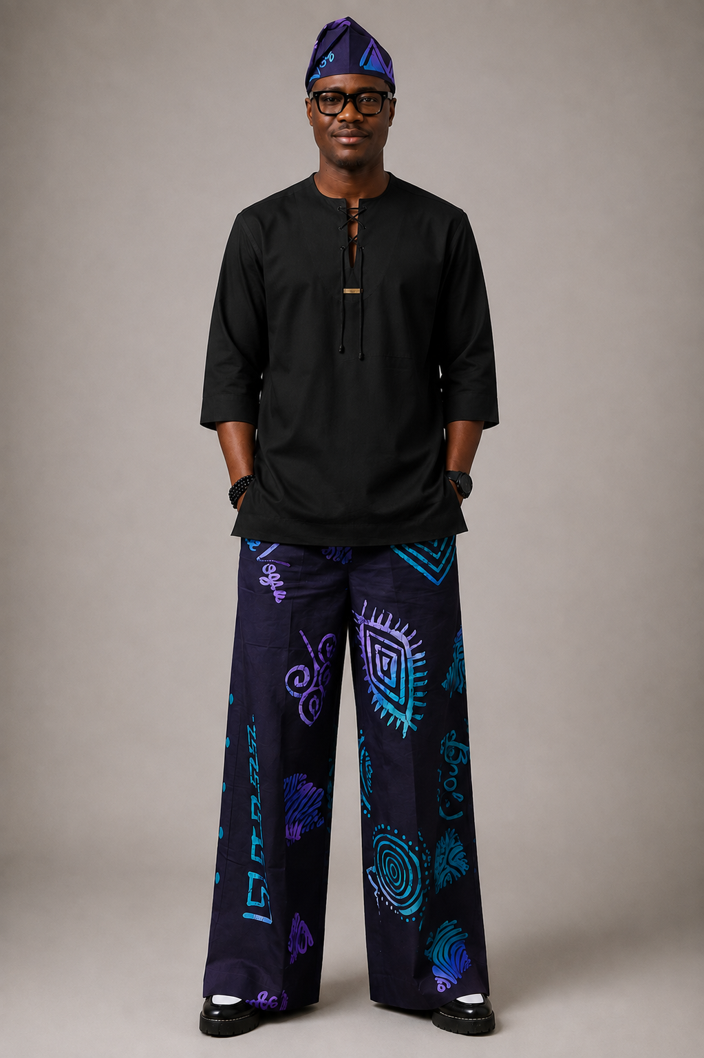 Baale Vogue black tunic top